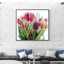 Load image into Gallery viewer, Watercolor Tulips Flower Patterns - AIMDIY
