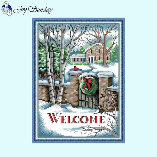 Welcome DIY Winter Snow Pattern - AIMDIY