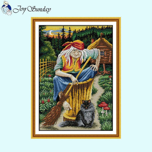 Yagya Grandma Counted Cross Stitch - AIMDIY