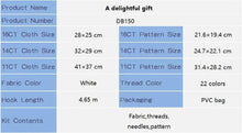 Load image into Gallery viewer, Joy Sunday A Delightful Gift Cross Stitch Kit Contents – Aida Fabric, DMC Threads, Chart
