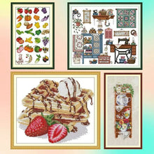 Load image into Gallery viewer, Joy Sunday Still Life Cross Stitch Kit Collection - Home Decor Fruit &amp; Vintage Patterns - AIMDIY
