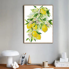 Load image into Gallery viewer, Bright Lemon Fruit Cross Stitch Kit – Joy Sunday DIY Embroidery Set
