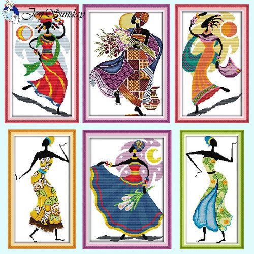 Main image of African Style Joy Sunday Cross Stitch Kit