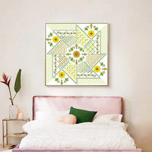 Load image into Gallery viewer, Yellow Daisy &amp; Windmill Cross Stitch Kit – Joy Sunday DIY Floral Embroidery for Home Décor &amp; Gifts

