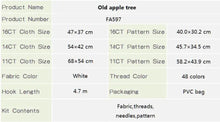 Load image into Gallery viewer, Old Apple Tree Cross Stitch Kit – Vintage Nature Embroidery Set for DIY Home Decor &amp; Gifts
