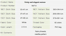 Load image into Gallery viewer, Girls DIY Hand Embroidery Kit – Beginner-Friendly Cross Stitch Set with Pattern, Threads
