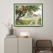 Load image into Gallery viewer, Old Apple Tree Cross Stitch Kit – Vintage Nature Embroidery Set for DIY Home Decor &amp; Gifts
