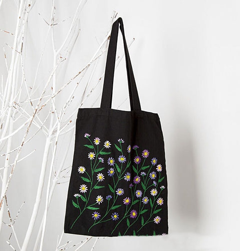 Embroidery Canvas Bag Kit DIY Adult Handmade Beginner Material Bag Grass - AIMDIY