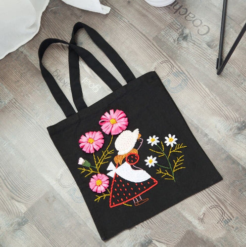 Main image of Embroidery Canvas Bag DIY Kit for Beginners