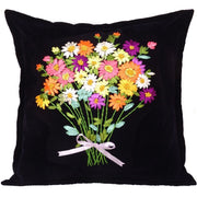 Hand Embroidery Cross stitch DIY Ribbon Embroidery Cushion Pillowcase Kit